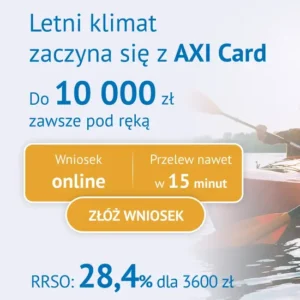 Kredyt konsumencki w karcie kredytowej - AXI Card Smart