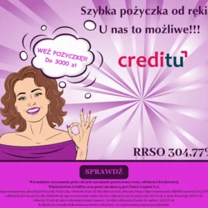 Pożyczka gotówkowa – Creditu