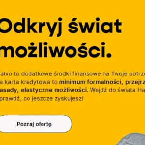 Pożyczka z karty z limitem do 10 000 zł – Halvo