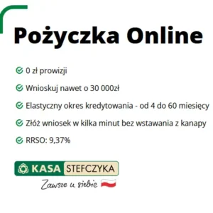 Pożyczka Online do 30 tys. zł - Kasa Stefczyka