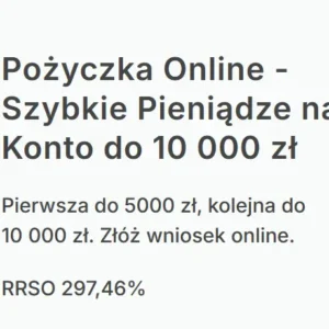 Pożyczka przez Internet do 10 000 zł - Wandoo
