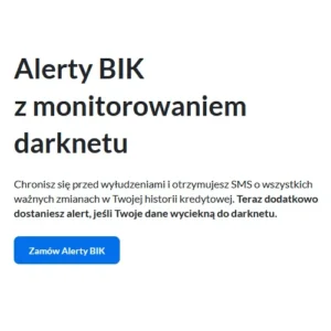 Alerty Bik ochrona przed wyłudzeniem kredytu darknet