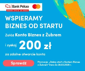 Konto Biznes z Żubrem - Firmowe Online od Bank Pekao 1 Konto firmowe Pekao Bank - Biznes z Żubrem 0 zł za prowadzenie konta, premia do 4200 zł i bonusy dla firm