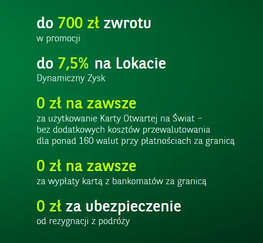Konto Otwarte na Ciebie - Promocja Podróżnik BNP Paribas 1 Konto Otwarte na Ciebie BNP Paribas z premią do 700 zł w promocji Podróżnik