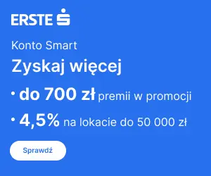 Konto Smart - Rachunek Online ERSTE Bank 1 Konto Smart Erste Bank Polska konto bankowe online z premią 700 zł, lokata 4,5 procent