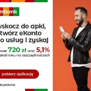 eKonto mBank konto osobiste online premia 720 zł