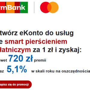 eKonto mBank pierścień płatniczy i premia