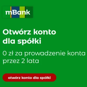 Konto firmowe mBank dla spółek online, 0 zł za prowadzenie i integracja KSeF