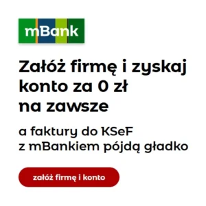 Internetowe konto firmowe mBank, załóż firmę online 0 zł i i narzędzia dla biznesu