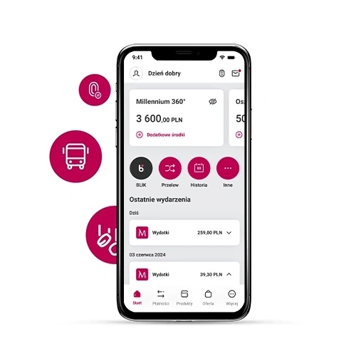 Konto 360° Junior - Konto dla Młodych Millennium 360° 1 Konto 360 Junior Millennium Bank, darmowy rachunek dla dziecka za 0 zł i premia 200 zł