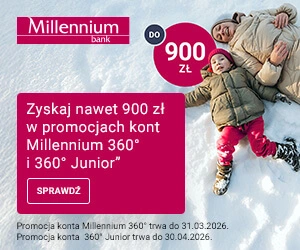 Konto Millennium 360° - Rachunek Bankowy w Millennium Bank 1 Konto Millennium 360 za darmo online z premią 900 zł