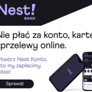 Nest Konto osobiste w Nest Banku bez opłat, wysoka lokata 6,6 procent