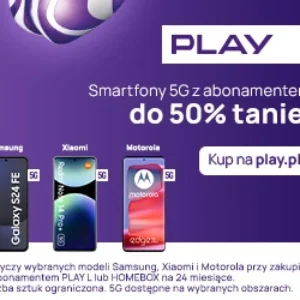 Abonament Play 5G, duży pakiet internetu 500 GB oferta komórkowa i bonusy