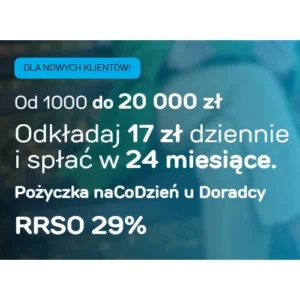 Pożyczka naCoDzień Provident u Doradcy dla nowych klientów - od 1 000 do 20 000 zł